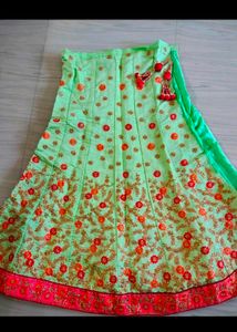 Brand New Semi Stitched Kundan Work Lahenga Choli