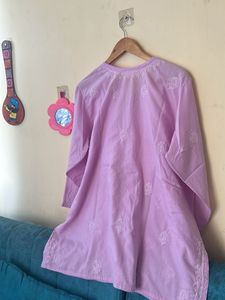 Lavender Embroidered Kurta