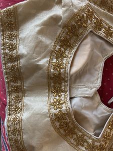 Elegant Gold Embroidered Blouse not used at all