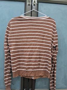Striped Brown Cardigan