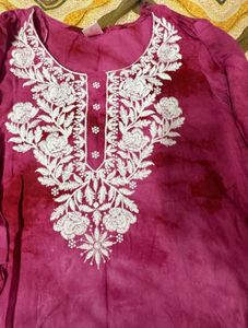 short kurti with thread detailing🤌🏻