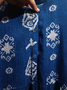 Women&#39;s Navy Blue Anaarkali Kurta