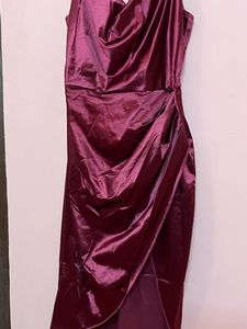 Sale ❗️burgandy Satin Slip Dress