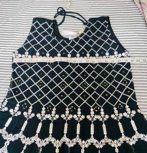 Navy Blue Sarara With Dupatta