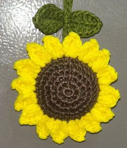 Crochet Sunflower Ornament