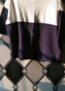 Blue &amp; White Oversized T-shirt