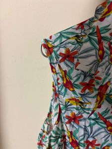 max Tropical Print flower Sleeveless Top