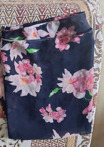 Floral print stole