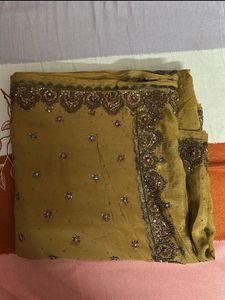 Embroidered Indian Saree