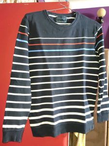 Striped Crew Neck Sweatshirt