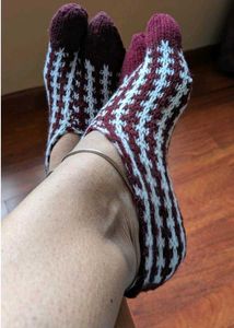 handwoven woollen socks