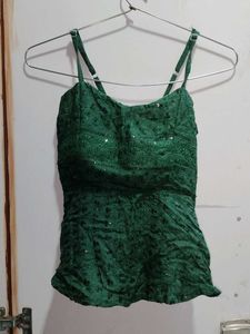 Green Short Kurti