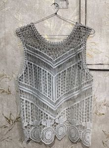 Lace- Style Beach Wear Cotton Cover Top