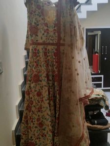 Floral Anarkali Kurta Set