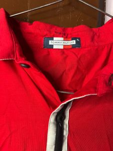 Red Tommy Hilfiger Shirt