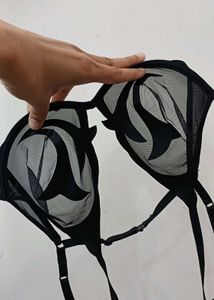 Black net bra...size around 34 to 36ab