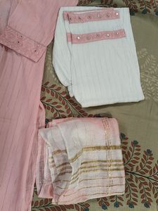 Fancy Women Kurta Pant Set With Dupatta