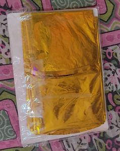 Star And Heart Shape Golden Foil Balloon