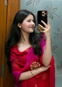 Elegant Red &amp; Pink Saree