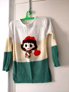 Off White Full Sleeve Sweater