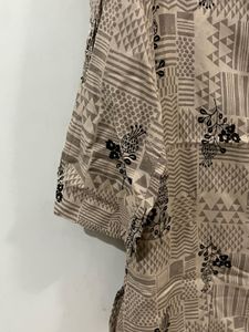 Patterned Button-Down Shirt
