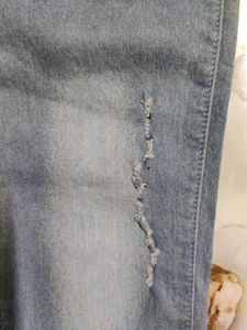 Peplum Top And Denim Jeans