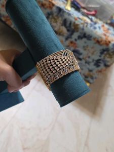 AD Cubic Zirconia Jaal Style Bracelet