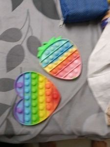 Rainbow Pop It Fidget Toys - 2 Pack