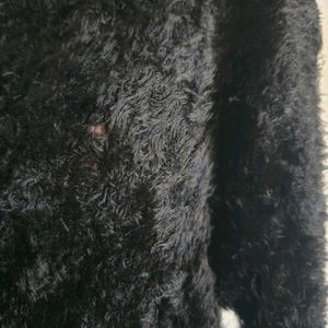 Fuzzy Black top/dress
