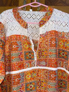 Ethnic Orange Kurta L /38