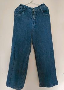 Wide Leg Denim Jeans