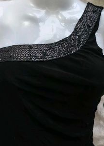 DAMM GORGEOUS BLACK RUCHED BODYCON