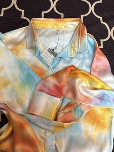 Tie Dye Satin Shirt