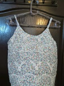 Floral Lace Cami Top With Shorts