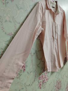 Office Pink Cotton Shirt