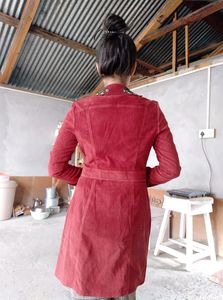 Cuodroy Long Jacket - Stunning Brick Reddish