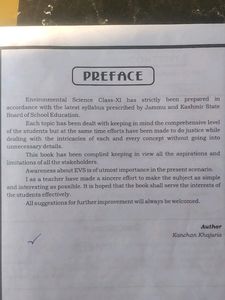 Environment Science Class 11th Jkbose Cbse All B