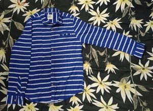 Striped Blue Boys Shirt