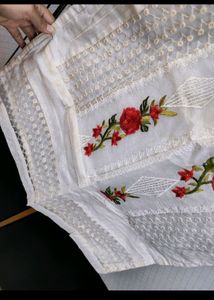Pakistani Suit With floral Embroidery