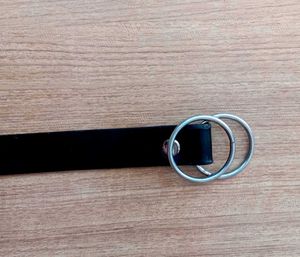 Black Double Ring Belt