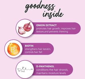 Plum onion &amp; biotin hairfall shampoo