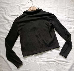 Black Collared Top
