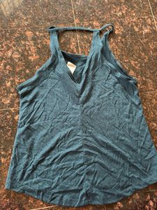 Blue Workout Tank Top