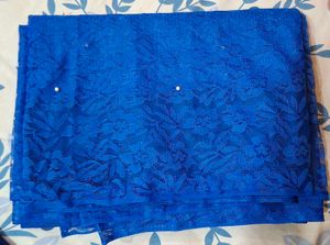 Blue Lace Dress Material