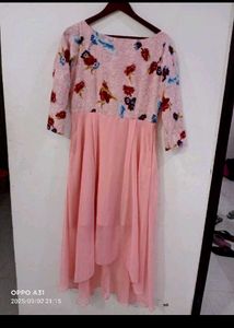 Floral Print Pink Dress