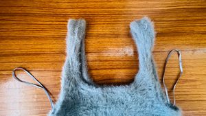 Winters Wool Gray Crop Top