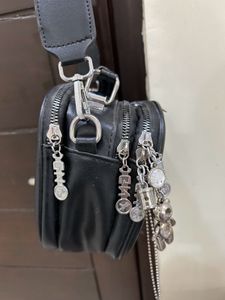Black Quilted Crossbody Bag