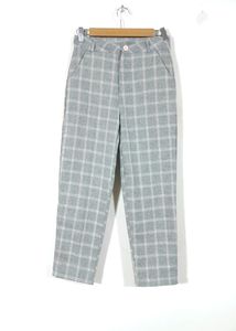 Plaid High Rise Women Trousers