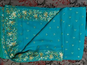 Embroidered Saree