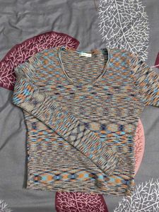 Patterned Knit Sweater